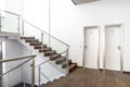 Staircase in a modern building, toilet door Royalty Free Stock Photo