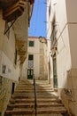 Staircase in the narrow streets of Lisbon