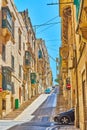 The staircase in Old Mint street, Valletta, Malta