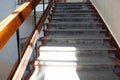 Staircase in an old office building in Ukraine, building and interior Royalty Free Stock Photo