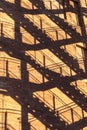 Staircase shadows in a building in Barcelona Royalty Free Stock Photo