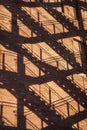 Staircase shadows in a building in Barcelona