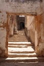 Staircase in a small village, Morocco Royalty Free Stock Photo