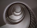 staircase spiral steps screwed interior of the building