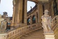 Staircase with statues of Zwinger Palace Dresden Germany Royalty Free Stock Photo