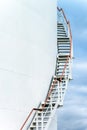 Staircase to big oil tank Royalty Free Stock Photo