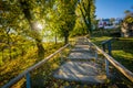 Staircase on the trail to Jefferson Rock, in Harpers Ferry, West Royalty Free Stock Photo