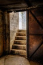 Staircase From Underground Bunker At Fort Casey Royalty Free Stock Photo