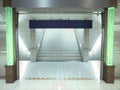 Staircase in underground passage Royalty Free Stock Photo