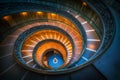 Staircase in Vatican Museums, Vatican, Rome, Italy Royalty Free Stock Photo