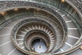 Staircase in Vatican Museums in the Vatican City , Rome , Italy . The double helix staircase is is the famous travel destination o Royalty Free Stock Photo