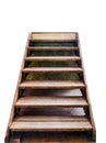 Staircase wooden to top success