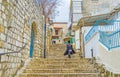 The staircases of Safed Royalty Free Stock Photo