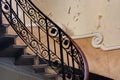 Stairs in an abandoned building Royalty Free Stock Photo