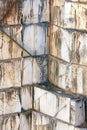 Stairs against marble walls in quarry near Borba