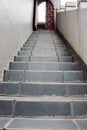 Stairs and ajar door Royalty Free Stock Photo