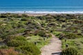 The stairs along the Hallett Cove boardwalk around the Sugarloaf rock formation in South Australia on 19th June 2019 Royalty Free Stock Photo