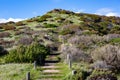 The stairs along the Hallett Cove boardwalk around the Sugarloaf rock formation in South Australia on 19th June 2019 Royalty Free Stock Photo