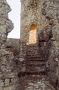 Stairs and arch in the Asklipio fortress Royalty Free Stock Photo