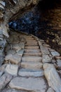 Stairs Through Arch Rock