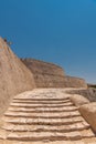 The stairs for the Ark fortress in Khiva, Uzbekistan