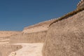 The stairs for the Ark fortress in Khiva, Uzbekistan