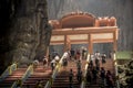 Colorful stairs inside Batu Caves Kuala Lumpur, Malaysia Royalty Free Stock Photo