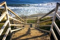 Stairs at a beach Royalty Free Stock Photo