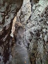 stairs between beautiful rocky cliffs