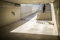 Stairs in a bridge in Sant Cugat del Valles Barcelona