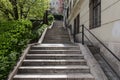 Stairs at Buda Castle Hill, Budapest Royalty Free Stock Photo