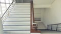 Stairs in the building empty modern office building interior. Royalty Free Stock Photo