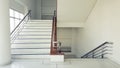 Stairs in the building empty modern office building interior. Royalty Free Stock Photo