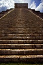 the stairs of chichen itza temple kukulkan