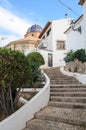 Stairs Church of Nuestra SeÃÂ±ora del Consuelo or La Mare de DÃÂ©u del Consol (Our Lady of Solace) Royalty Free Stock Photo