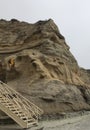 Stairs at the cliffs at Torrey Pines State Natural Reserve