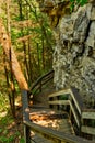 Cliffside trail stairs