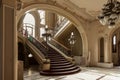 Stairs detail in old history Casino building Royalty Free Stock Photo