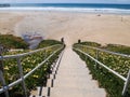 Stairs down to the beach