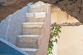 The stairs at Emporio, Santorini, Greece