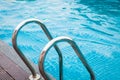 Stairs of the swimming pool Royalty Free Stock Photo