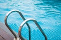 Stairs of the swimming pool Royalty Free Stock Photo