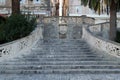 Stairs entrance to the old medieval town of Korcula, Croatia