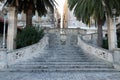 Stairs entrance to the old medieval town of Korcula, Croatia Royalty Free Stock Photo