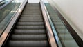 Stairs escalator close up in mall Royalty Free Stock Photo