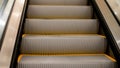 Stairs escalator close up in mall Royalty Free Stock Photo