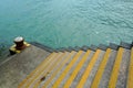 Stairs at ferry dock Royalty Free Stock Photo