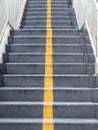 Stairs of footbridge