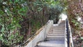 Stairs in the garden of the alhambra, granada, Spain Royalty Free Stock Photo