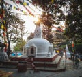 Stairs to go up to Swayambhunath in Kathmandu, Nepal